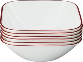 "Corelle Square Splendor" 22 uncijų dubenėlių rinkinys, 6 pakuotės, "World Kitchen" (PA)