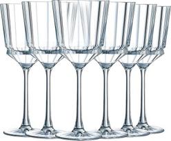 "Cristal d'Arques" - "Macassar Collection" - vyno taurė 35 cl, blizgi ir labai patvari, 6 vnt., sustiprinta pakuotė, tinka pardavimui internetu