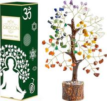 "Crocon" 7 čakrų gyvenimo medžio kristalai brangakmenių medis Bonsai meditacija Dvasinės dovanos Gydomieji akmenys Gimtadienio dovana moterims Namų įkurtuvių dovana Namų biuro dekoras