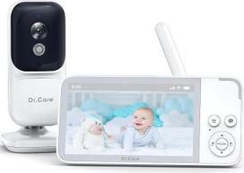 "Dr.Care NeoView" kūdikių monitorius su kamera, vaizdo kūdikių monitorius, dvipusis garsas, įrašymas kilpa, naktinis matymas, VOX, temperatūros jutiklis, lopšinės, be "Wi-Fi" (3,5 colio monitorius su 1 kamera)