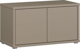 "Forte Alice Springs" 70 80 80 2 durų modernus minimalistinis medžio kompozito prieškambario miegamojo suolas Taupe 74,5 cm pločio x 41,5 cm aukščio x 34,9 cm gylio
