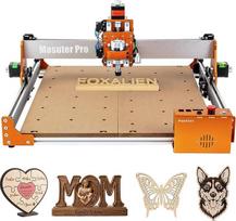 "FoxAlien Masuter Pro 4040" CNC frezavimo / frezavimo staklės, 400 x 400 x 60 mm Visiško aliuminio graviravimo staklės, 3 ašių medžio dygsnio, akrilo graviravimo, aliuminio, MDF graviravimo staklės, Grbl valdymas
