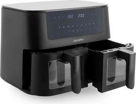 "GreenPan Bistro 9-in-1 XL Air Fry" orkaitė, 2 kepimo krepšiai (2 x 4 l), nesvyrantis krepšys, greitas įkaitimas, daugiafunkcinės išankstinės parinktys, automatinio išsijungimo funkcija, LED ekranas, "Cool-Touch" rankena, be PFAS, juoda