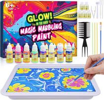 "Hapikids" amatų rinkinys "Marbling Paint" vaikams, amatų rinkinys vaikams nuo 6 metų Dovanos mergaitėms 5-12 metų Žaislas nuo 6-12 metų Dovanos 6-11 metų Amatai mergaitėms 8 metai