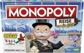 "Hasbro Monopolis" kelionė aplink pasaulį, stalo žaidimas vaikams ir suaugusiesiems, puikiai tinkantis pasiimti su savimi ir pažinti pasaulį, su gerai žinomu ponu Monopoliu, tinkamas nuo 8 metų (vokiškas leidimas)