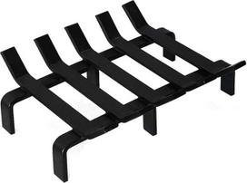 "Hi Flame" HFG13 "Heavy Duty" kieto plieno židinio rąstų grotelės Židinio rąstų laikiklis 13" x 10" x 4" Matinis juodas