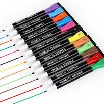 Fine Nib Water Color Pens Erasable Marker Pen Colorful Whiteboard Marker  School White Board 12 Colors