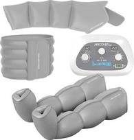 "Home Pressotherapy" - oro slėgio kompresinis masažuoklis 30-250 mmHg, 4 režimai, 4 persidengiančios zonos, atpalaidavimas ir komfortas (valdymo blokas, kojų ir rankų rankovės, pilvo juosta)