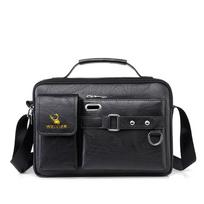 Fashion Men's Shoulder Bag Business Man Crossbody Bags PU Leather Male Handbag Briefcase Travel Messenger Bag Mens Bag juoda