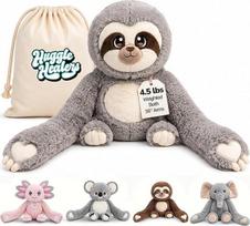 "Huggle Healers Sloth" sveriamas pliušinis žaislas - geriausias sveriamas pliušinis žaislas vaikams ir suaugusiesiems su levandų šilumos maišeliu - sveriami pliušiniai žaislai neįtikėtiniems apkabinimams visiems