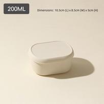 Food Grade Silicone Lunch Box 200/300/600ML with Lid Food Container Leak Proof Heat Resistant Microwave Oven Lunch Box