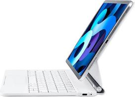 "iPad" 10 kartos 2022 m. / "iPad" (A16) 11 kartos 2025 m. korpusas su klaviatūra, magnetiniu stovu, integruotu pelės manipuliatoriumi, QWERTZ, vokiečių kalba (baltas)
