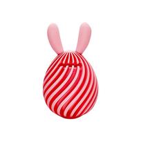 3D Printed Bunny Ear Coin Bank Spiral Design Egg Shape Money Savings Box for Home Office Decoration and Coin Storage