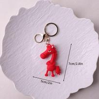 Plush Christmas Keychain Christmas Tree Deco Plush Keychains Backpack Christmas Party Gifts Souvenirs Santa Claus Reindeer Xmas as picture