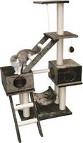 "Kerbl Pet Garnet Cat Scratching Post Dark Grey" tamsiai pilka 70 x 50 x 150 cm medžio pliušo sizalis su žaidimų virve ir kamuoliuku