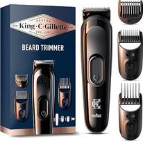 "King C" "Gillette" vyrų barzdos kirptuvas Belaidis barzdos kirptuvas greitai, aštriai ir efektyviai kerpa barzdą - yra 1 valymo šepetėlis, 5 šukų antgaliai ir 1 įkroviklis - juodas