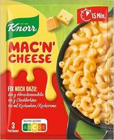 "Knorr Fix Mac'n' Cheese" prieskonių mišinys (makaronų padažas su sūriu) gardiems makaronams be skonį gerinančių priedų 3 porcijos