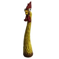 Weatherproof Screaming Chicken Statues Resin Crafts Animal Statues  Outdoor Ornaments geltona