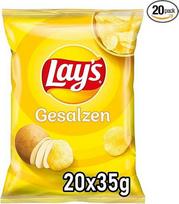"Lays" sūdyti traškūs sūdyti bulvių traškučiai sėkmingam vakarėliui - 20 x 35g