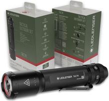 "Ledlenser TAC7R" taktinis įkraunamas lauko žibintuvėlis LED 3200LM 10 režimų, įskaitant RGB ir stroboskopą Daugialypė objektyvo technologija Iki 370 m spindulio nuotolis USB-C IP68 policijai medžioklei kariuomenei