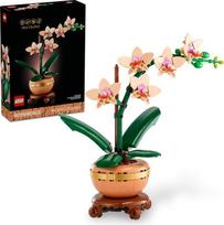 "Lego Botanicals" mini orchidėjų statybinis rinkinys - dirbtinė, netikra orchidėja namų dekorui, suaugusiesiems nuo 18 metų - dovana Motinos dienos proga - kambarinių augalų dekoracijos stalui, stalui, biurui - 10343