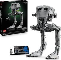 "LEGO Star Wars AT-ST Battle Runner" konstravimo rinkinys suaugusiesiems - UCS modelis eksponavimui su mini figūrėle ir informacine lentele - kolekcinis rinkinys ir dovana gerbėjams - 75417