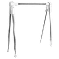 Foldable Clothes Drying Rack Stainless Steel Telescopic Garment Hanger Laundry Drying Rack For Balcony Travel Camping Bathroom as shown balta