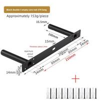 Heavy Support Double T Type Hidden Shelf Bracket Floating Invisible Heavy Support Carrier Rod Hidden Iron Floating Wall Shelf