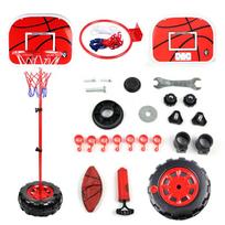 Basketball Toddler Hoop Adjustable Indoor  Outdoor Mini Court Birthday Gift For Boys Girls With Basketball Goal Stand  Balls