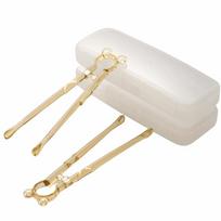 2pcs/set Anti Slip Training Chopsticks Food Grade with Storage Box Kids Chopsticks Bear Shape High Temperature Resistance