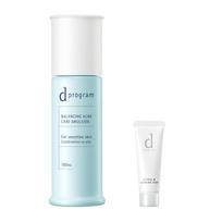 d program Online Exclusive Kit Balance Acne Care Emulsion EX 100mL Face Wash 20g Emulsion Type Delicate Skin Moisturizing Prevents Skin Irritation