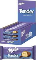 "Milka Tender Milk Biscuit Roll" su pieno kremo įdaru ir pieniniu šokoladu 21 x 37 g