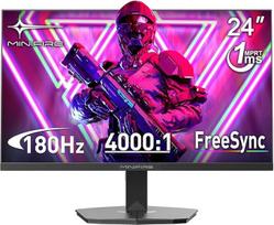 "Minifire" 24 colių žaidimų monitorius, 180 Hz, 1 ms, "FreeSync", "Full HD" (1920 x 1080), berėmis ekranas, reguliuojamas, mažai mėlynos šviesos, HDR 10 300 nitų, sRGB 110 %, 4000:1 kontrastas, HDMI 2.0 ir DP 1.2(MFG24F4L)