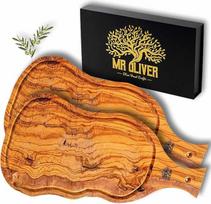 "MrOliver Venus" - natūralaus alyvuogių medžio pjaustymo lenta - profesionali virtuvės lenta - dizaino priedai - didelė medinė pjaustymo lenta, skirta aperityvui, mėsai, dešroms
