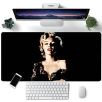 M-Marilyn Monroe Mousepad Large Keyboard Desk Mat Gaming Mouse Pad LockEdge Non-slip Mat LE600x300x2mm