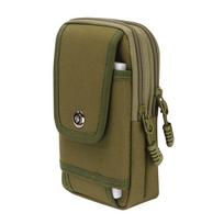 7Inch Outdoor Molle Fanny Pack Oxford Cloth Waist Phone Pouch Wear-Resistant Outdoor Belt Bag for Outdoor Camping žalia