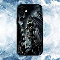 Grim Reaper Skull Skeleton funny Phone Case For Samsung Galaxy A73,A72,A71,A70,A53,A52,A51,Others Soft Black Shell Samsung a42 5g