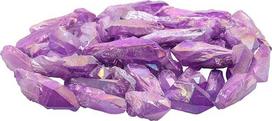 "Nupuyai" 460 g natūralaus uolų kristalo antgalis netaisyklingas titano sodo dekoracija vidaus Reiki kristaliniai akmenys čakrų meditacijai ir namų apdailai (šviesiai violetinė)