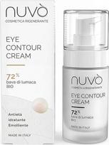 "Nuvo'" akių kremas su 72 % sraigių gleivių hialurono rūgštimi Maxi buteliukas 30 ml Bio sertifikuotas akių kontūras nuo senėjimo ir raukšlių Vyrams Moterims Nuo pavargusių akių 100 % Pagaminta Italijoje