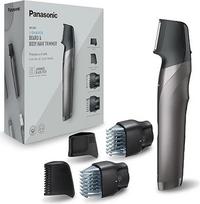 "Panasonic" ER-GY60-H503 barzdos ir tikslaus kirpimo žoliapjovė "3-in-1" įkraunamas peilių formos "i-Shaper" 4 priedai Nerūdijančio plieno šukos jautrioms vietoms ir barzdos žoliapjovė - sidabrinė