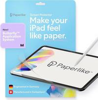 "Paperlike" 3 plėvelės (2x) "iPad" (A16) ir "iPad" (10 kartos) - tikro popieriaus pojūtis Įdiegimas be burbuliukų (drugelis) Apsaugo pieštuko galiuką Dydis: "iPad" (A16) ir "iPad" (10 kartos)