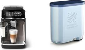 "Philips 3300 Series" visiškai automatinis espreso aparatas - 6 gėrimai ir "Philips AquaClean" kalkių ir vandens filtras espreso aparatui - dėl švaros ir intensyvaus aromato