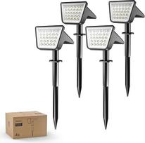 "Philips" 4 pakuotės saulės žibintų lauko vandeniui atsparus 28 LED 7500K kraštovaizdžio apšvietimas sodui, privažiavimo keliui ir vejai, saulėlydis saulėtekyje