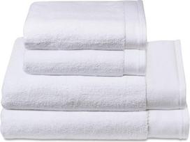 "Premium" viešbučio ir SPA kokybės 4 rankšluosčių rinkinys, baltos spalvos, 2 vonios rankšluosčiai 70 x 140 cm, 2 rankšluosčiai rankoms 40 x 70 cm, 100 % aukščiausios kokybės medvilnė, Oeko-Tex® 600 g/m², tvarūs, patvarūs, minkšti, pagaminti Portugalijoje
