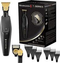 "Remington" MB7000 barzdaskutė T-Precision Trimmer Lithium su tobulu kirpimo kampu (2 titano danga dengti ašmenys: 30 mm ir 7 mm, 6 automobilinės šukos + reguliuojamos tvirtinimo šukos, 100 % atsparus vandeniui)