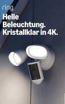 "Ring Floodlight Cam Pro" (naujausios kartos) | Lauko apsaugos kamera | Tinklainė 4K, 10x padidintas priartinimas, 2000 liumenų prožektoriai ir sirena | 30 dienų nemokama "Ring" abonemento plano bandomoji versija