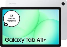 "Samsung Galaxy Tab A11+", planšetė su dirbtiniu intelektu, 11 colių ekranas, 90 Hz atnaujinimo dažnis, 128GB atminties, 6GB RAM, "Android", "Dolby Atmos" keturių garsiakalbių sistema, sidabrinė, 3 metų gamintojo garantija