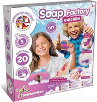 "Science4you Unicorn Lab" muilo gaminimo rinkinys vaikams nuo 6 metų, pasigaminkite muilą su tamsoje šviečiančiu vienaragiu, amatų rinkiniai, meno ir amatų dovana mergaitėms ir berniukams nuo 6 7 iki 8 metų