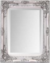 "Select Mirror Rhone" veidrodis - prancūziškas senovinis, rokoko baroko stiliaus veidrodis - 42 cm x 53 cm (antikvarinis sidabras)