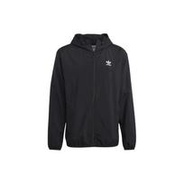 Adidas Originals Trefoil Logo Print Zip Hoodie Jacket Men Jackets Black IA6362 S
